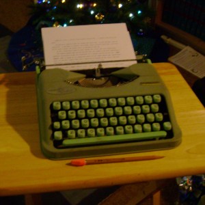 This Hermes Rocket portable typewriter was a gift from my friend, Keith.