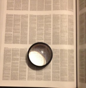 My biggest dictionary with the magnifier