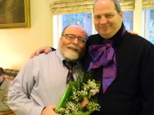 Michael is the handsome devil on the right.