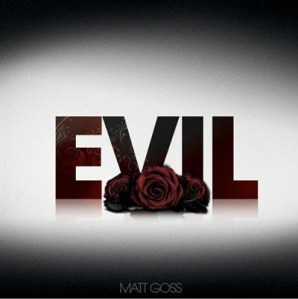 The word evil and a rose.