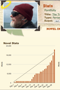 Screenshot of part of my stats page.