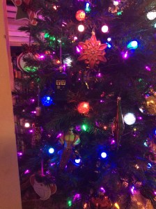 Some of the retro and glittery ornaments.