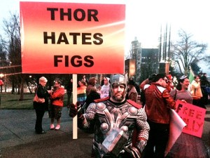 One of the counter-protesters from the story below.