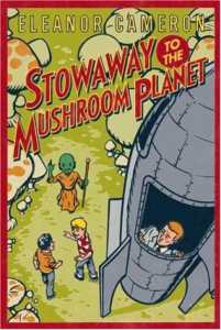 The cover of the second book, "Stowaway to the Mushroon Planet."