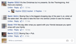 Some explanations of Boxing Day.