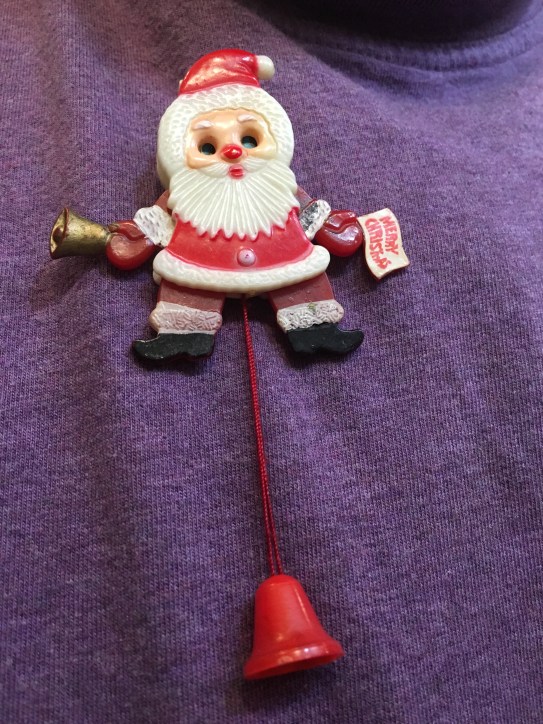 Great-aunt Noriko's Santa pin.