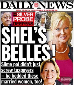 New York Daily News front page breaking the scandal