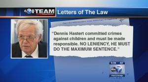 “Dennis Hastert committed crimes against children and must be made responsible.”