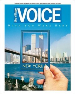 Cover of the Sept 21, 2001 edition of the Village Voice.