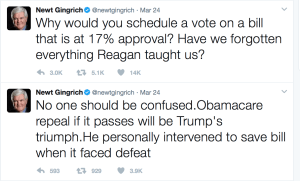 Newt goes from anticipating victory to trying to pretend he understood it's a lost cause in just 7 hours.