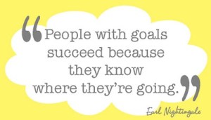 “People with goals succeed because they know where they're going.”