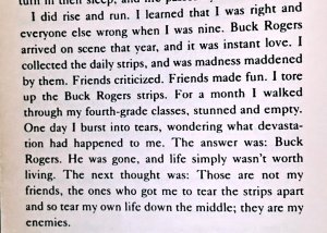 A quote from Ray Bradbury's “Zen and the Art of Writing” (click to embiggen)