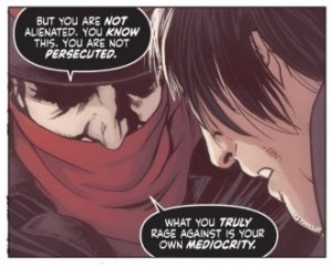 Who speaks truth about the evil that lurks in the hearts of men? 