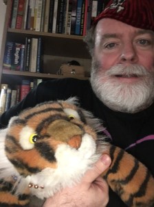 Floppy tiger makes the best helper!