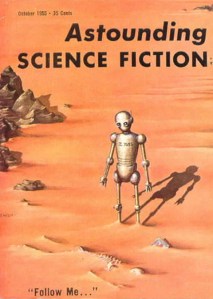 I like to think that the robot represents fans who love sci fi that includes non-white people, women, queers, the differently abled as more than tokens, and the skeleton the others...