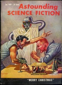 Cover of the January 1959 edition of Astounding Science Fiction