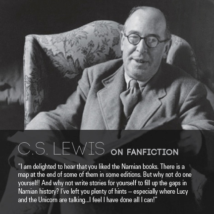 The actual quote, according to Lewis' Letters to Children (in aanswer to a letter from a child named Denise) was: “I am delighted to hear that you liked the Narnian books, and it was nice of you to write and tell me. There is a map at the end of some of them in some editions. But why not do one yourself! And why not write stories for yourself to fill up the gaps in Narnian history? I've left you plenty of hints—especially where Lucy and the Unicorn are talking in The Last Battle. I feel I have done all I can!”