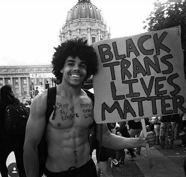 “Black Trans Lives Matter”