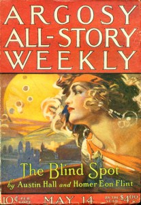 The May 14, 1921 cover of Argosy All-Story Weekly,  illustration by P. J. Monahan
