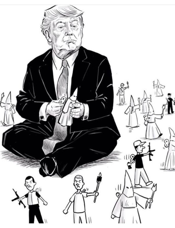 If you don't understand that trump is fanning the racist, ant-semeitic flames on purpose, I don't know how to commuincate with you.