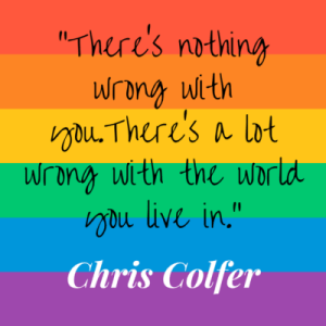 “There's nothing wrong with you. There's a lot wrong with the world you are in.” —Chris Coffer