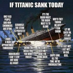 If the Titanic sank today... 