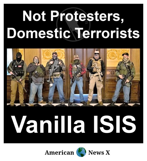 Not protestors, Domestic Terrorists - Vanilla ISIS.
