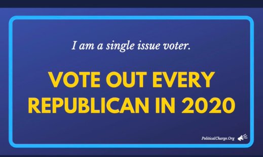 “Vote out every Republican in 2020”