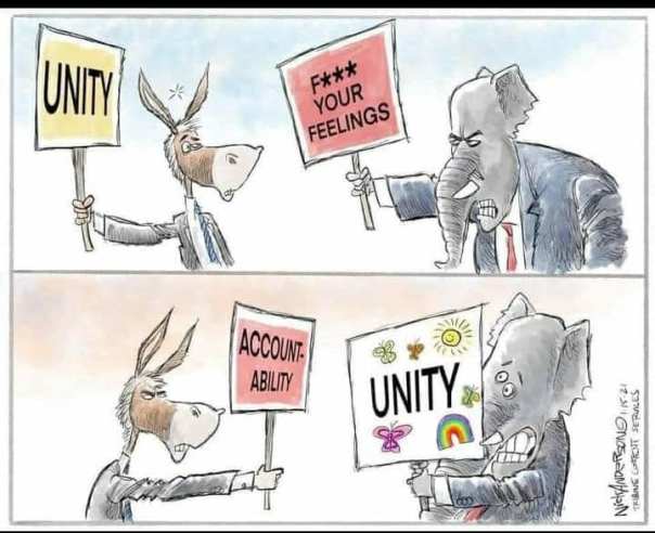 No unity without accountability.