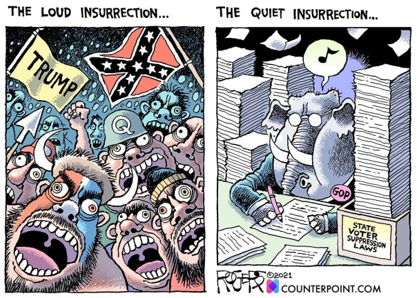 The loud insurrection vs the quiet insurrection...
