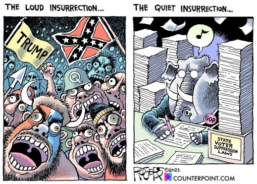 The loud insurrection vs the quiet insurrection...